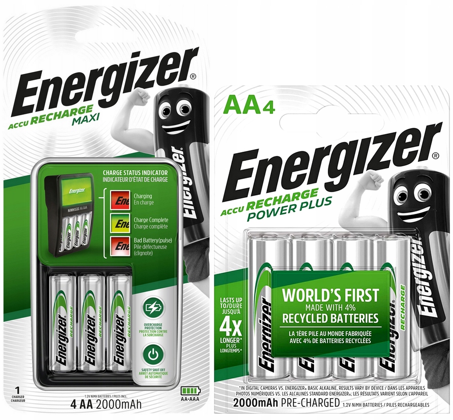 Nabíječka Akumulátorů Aa R6 Aaa R3 8 x Nabíjecí Baterie 2000 mAh Aa