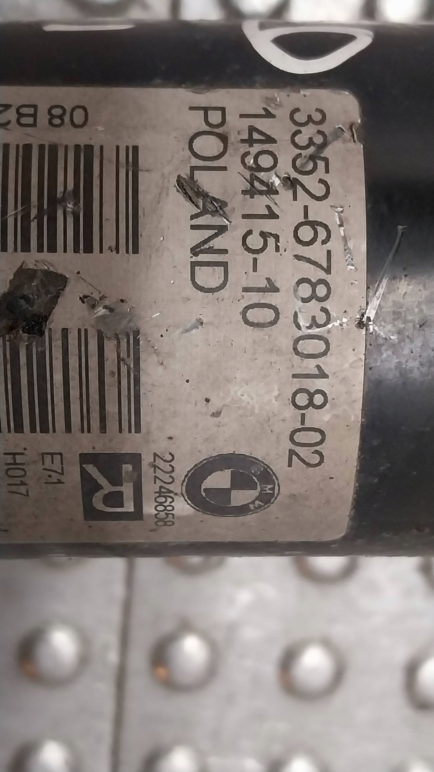 shock absorber right rear part 6783018 BMW X6 E71