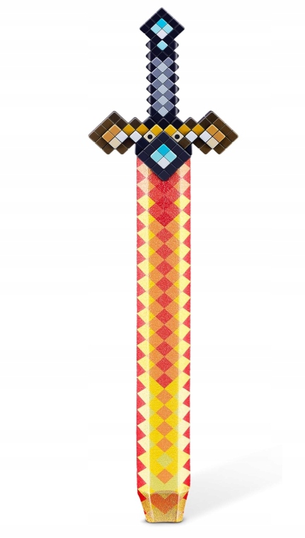 Piankowy miecz ZURU XSHOT PIXELOWY, czerwony