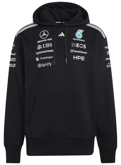 Mikina Mercedes-AMG Petronas F1 adidas 2026 Driver Hoodie vel. L