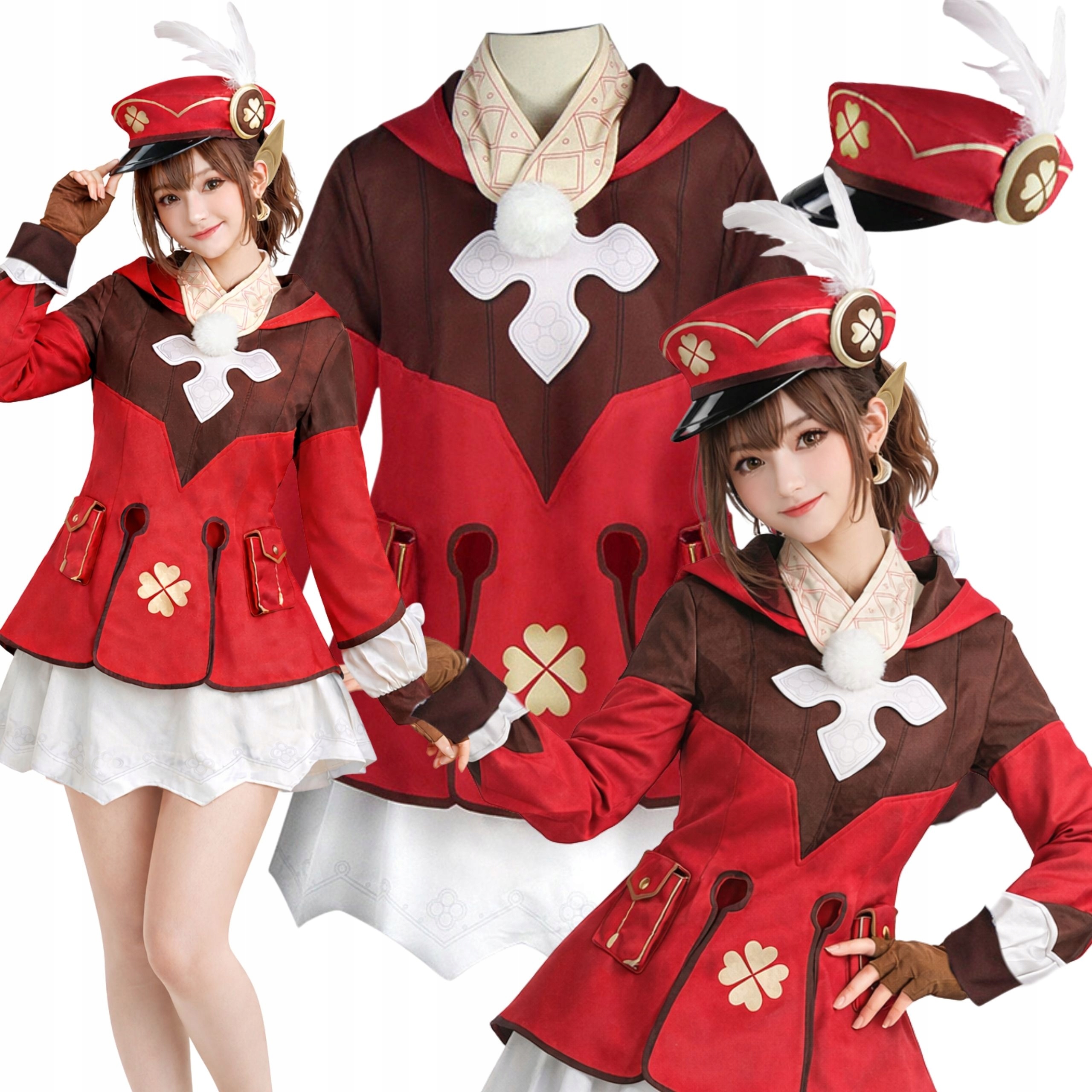 Kostým Klee Kostým Bojovnice Genshin Impact Cosplay Anime M L 164 170 CM