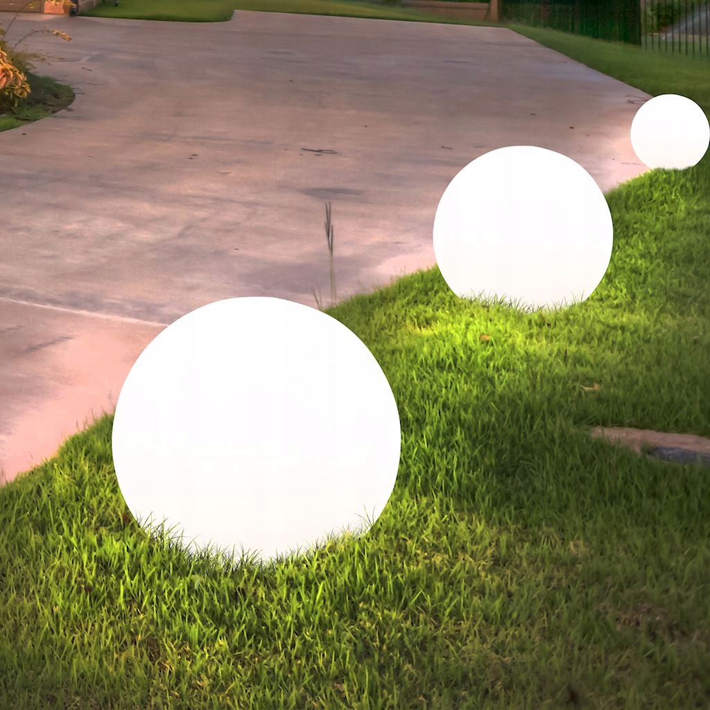 KULA OGRODOWA LAMPA ZEWNĘTRZNA LED 50CM SŁUPEK OŚWIETLENIOWY ELEKTRYCZNY Zasilanie sieciowe