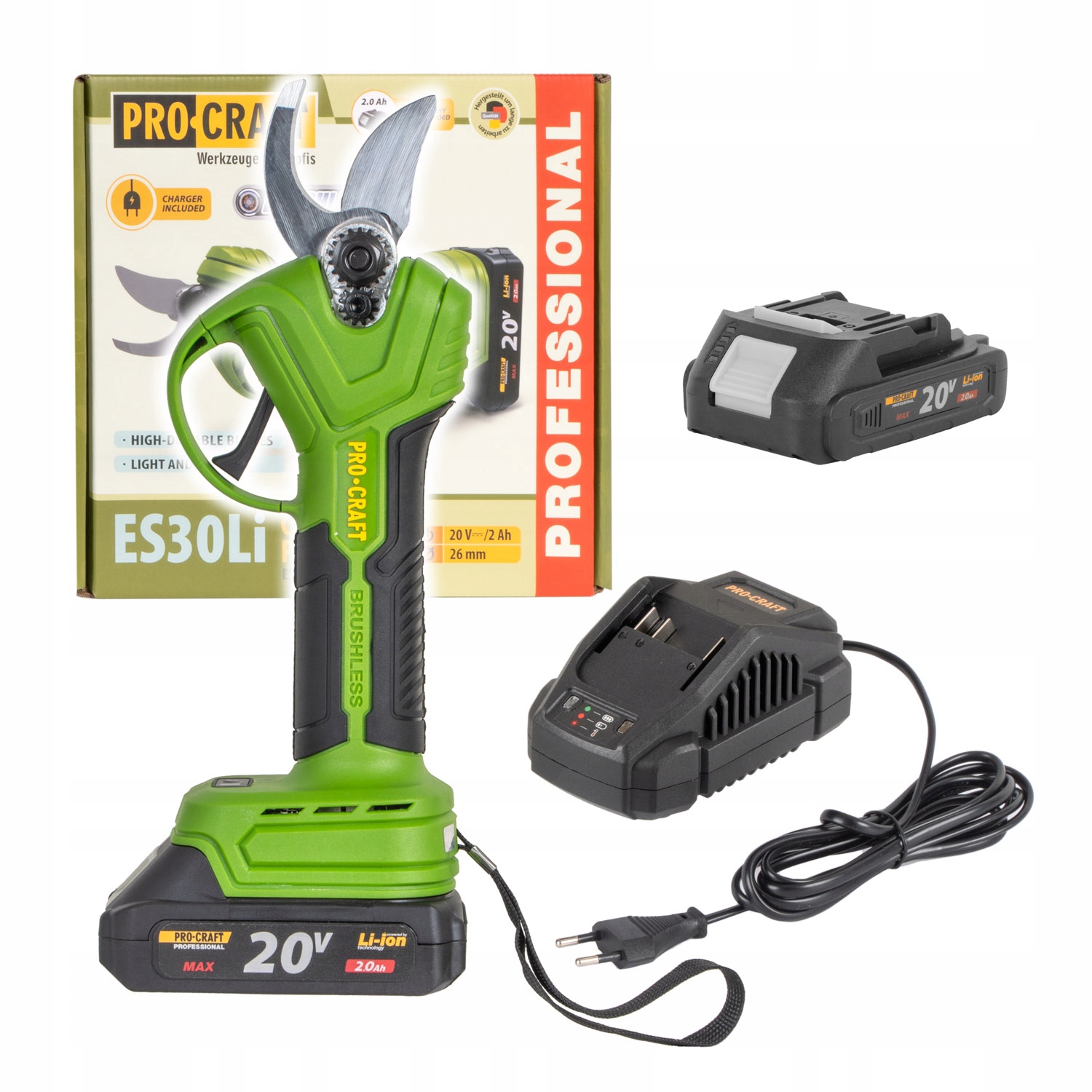 Aku nožnice na konáre Procraft ES30Li1B