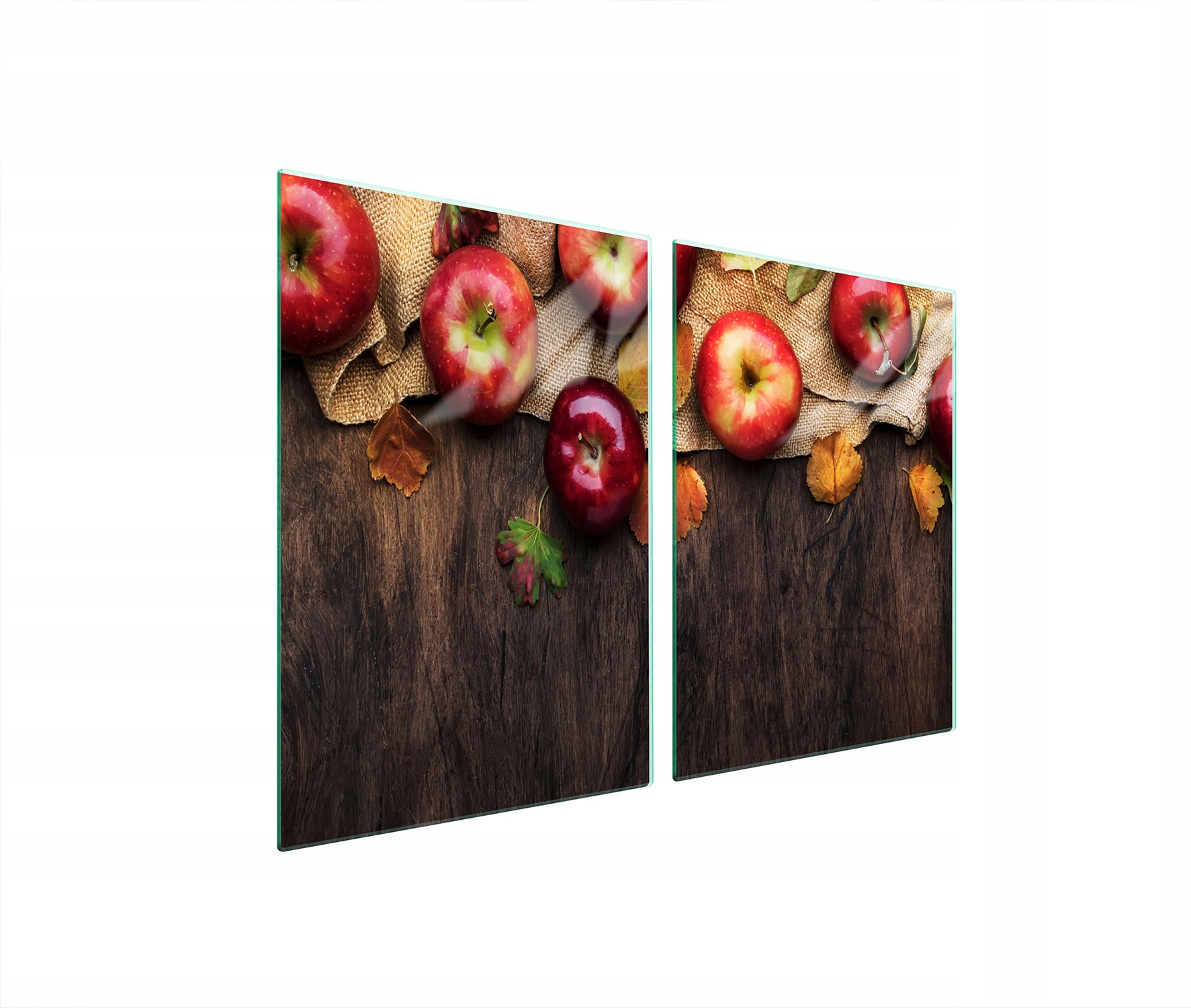 Skleněná Ochranná Deska Do Kuchyně 2x45x52 Jablka Tvrzené Sklo