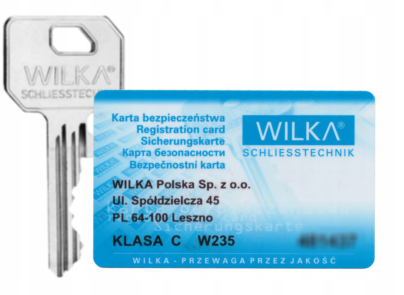 

Komputerowe dorobienie klucza Wilka W235 Atest