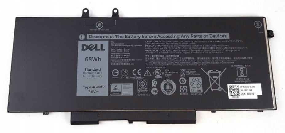 Dell 68Wh Lithium-ion battery,