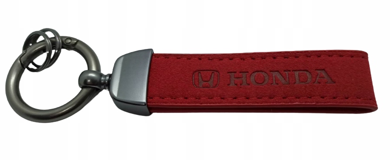 Honda Brelok Breloczek Brylok Alcantara Skóra Czerwony