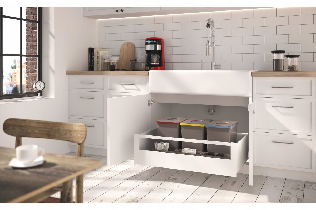 SZUFLADA GTV AXIS PRO 400C1 WYSOKA L400 H167 BIAŁA CICHY DOMYK WYSUW 40KG Kod producenta PB-AXISPRO-KPL400C1