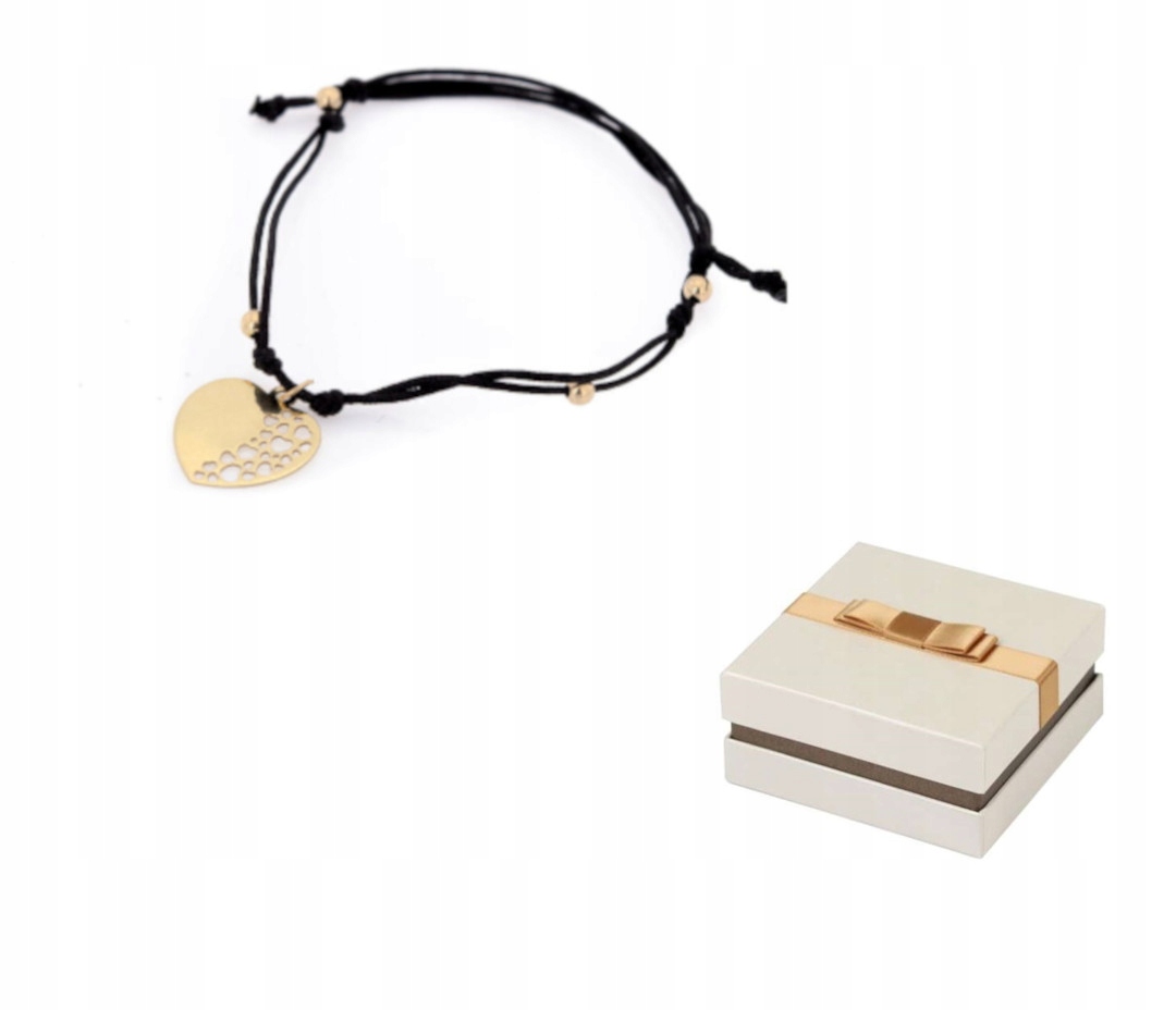 Náramek Zlaté srdce (Různé Barvy) BZ107