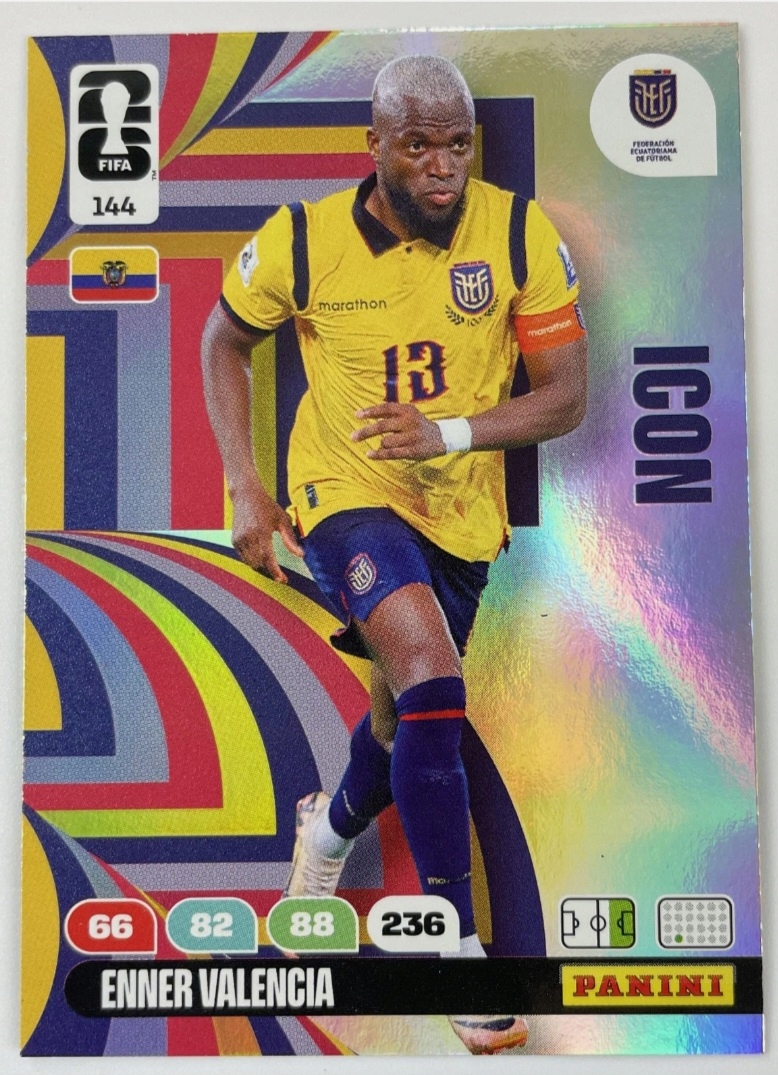 2026 Panini World Cup Enner Valencia Ekwador Nr 144 /ec