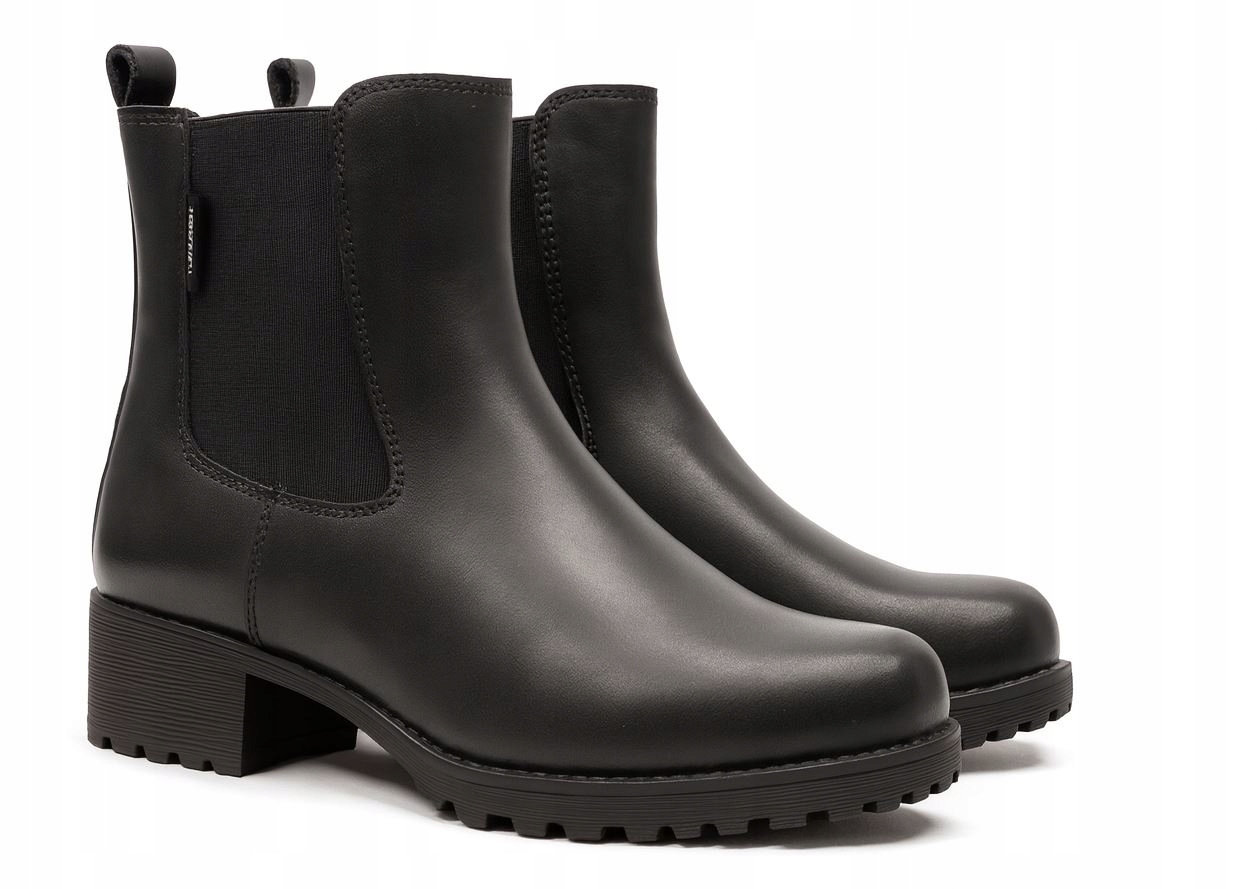 Venezia 25-02 boty dámské kotníkové boty vel. 39 černá kůže, nazouvací