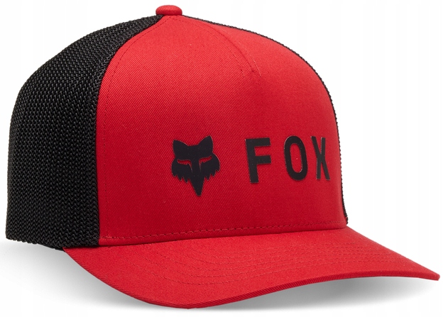 Full Cap kšiltovka Fox Absolute Flexfit Hat Flame Red vel S/m