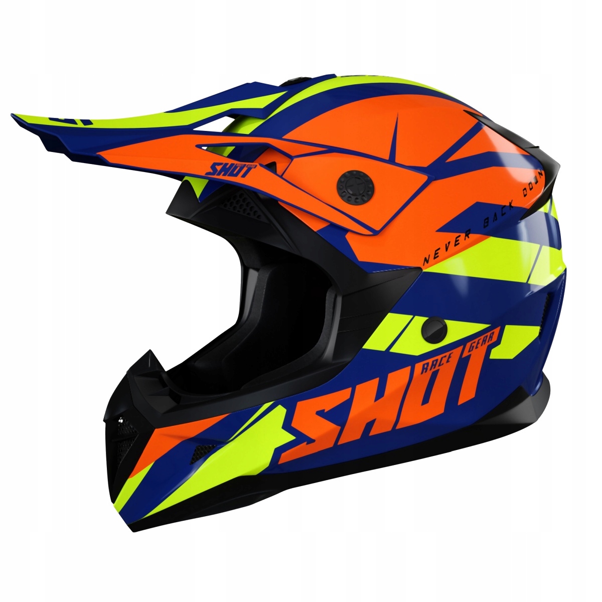 Cross/enduro Shot Pulse Orange Neon Gloss Veľkosť M