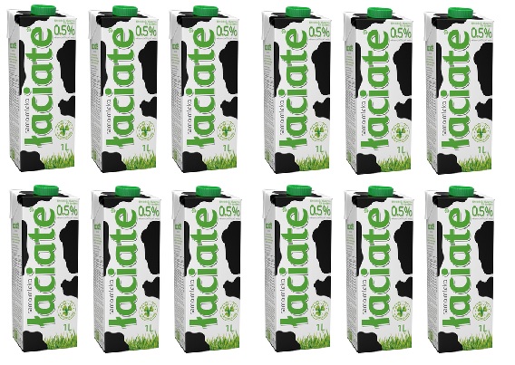 12x 1L Łaciate mleko Uht Light 0,5% Zgrzewka