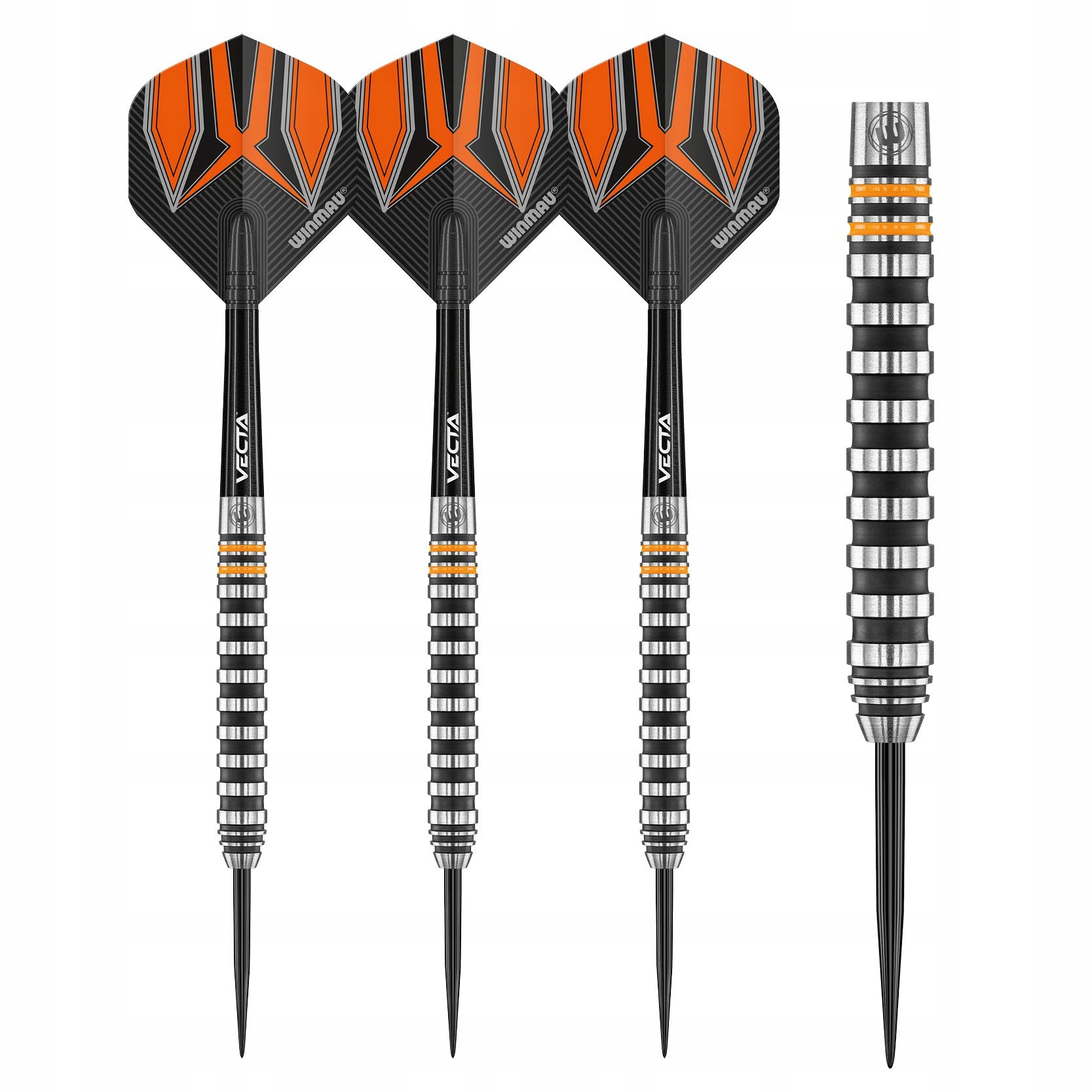 WINMAU Fury 22g Rzutki Wolframowe Steeltip z Lotkami i Shaftami — miniatura 4