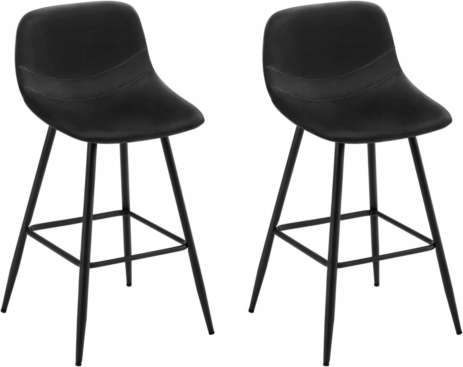 Woltu 2x barový hoker s opierkou na nohy