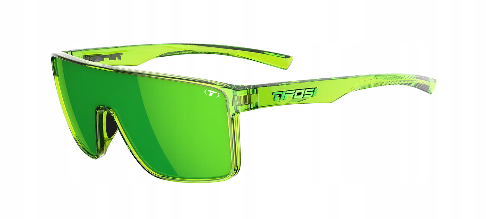 Cyklistické brýle Tifosi Sanctum hyper lime 1x sklo Green Mirror Ar 15%