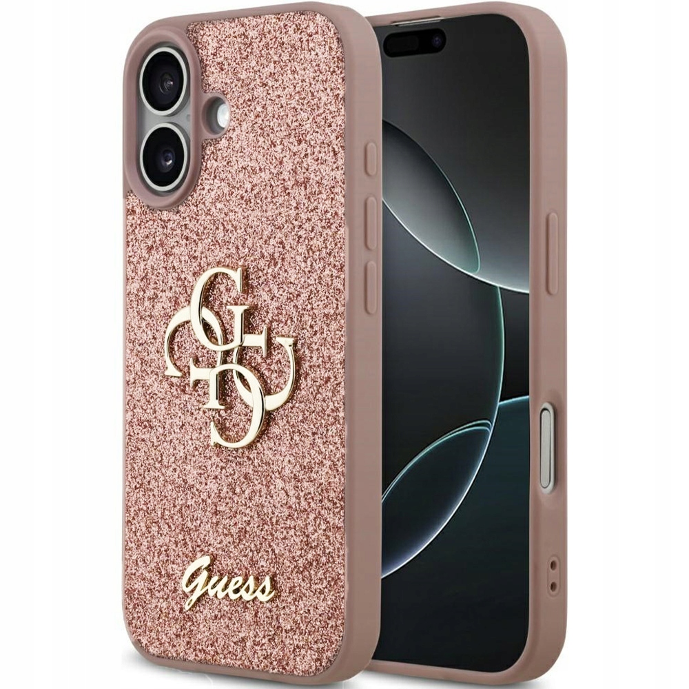 Pouzdro Guess pro iPhone 17, módní, ochranné, lehké, třpytivé, pevná zadní kryt