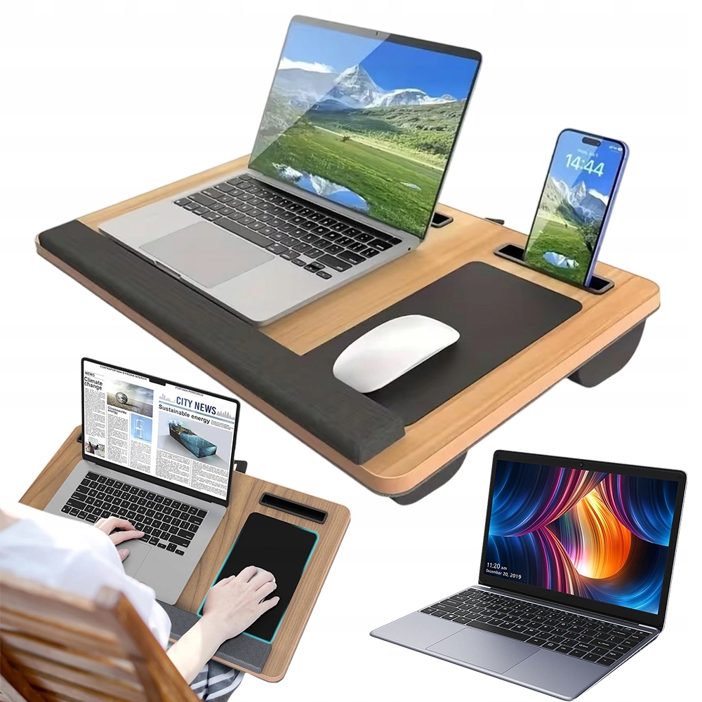 Stolek Na Kolena Z Ořechového Dřeva S Držadlem Pro Domácí Přenášení