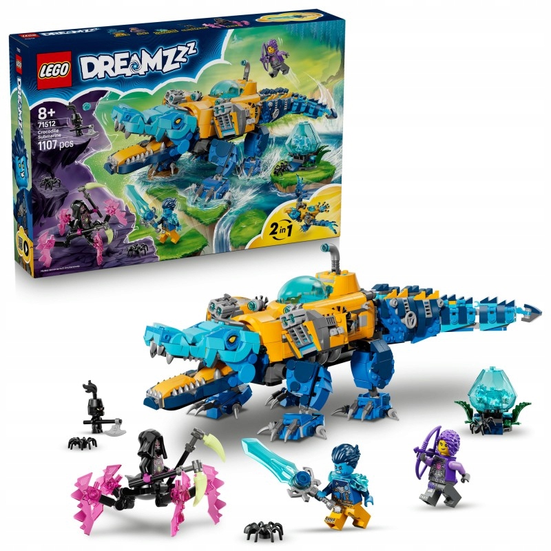 Lego 71512 DREAMZzz Krokodýlí ponorka