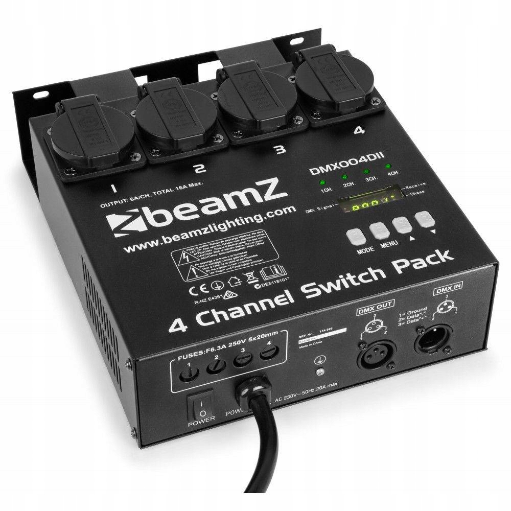 

Kontroler Oświetlenia DMX 4-kanałowy Switchpack