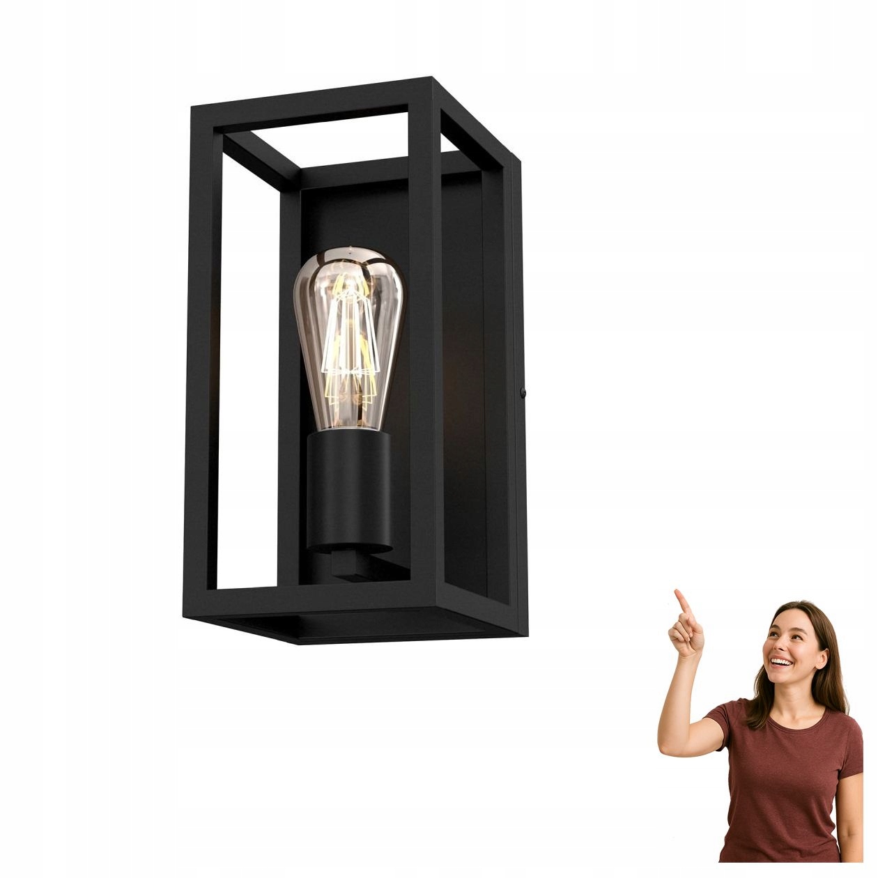 Obdĺžniková nástenná lampa Frame 6692 Luminex