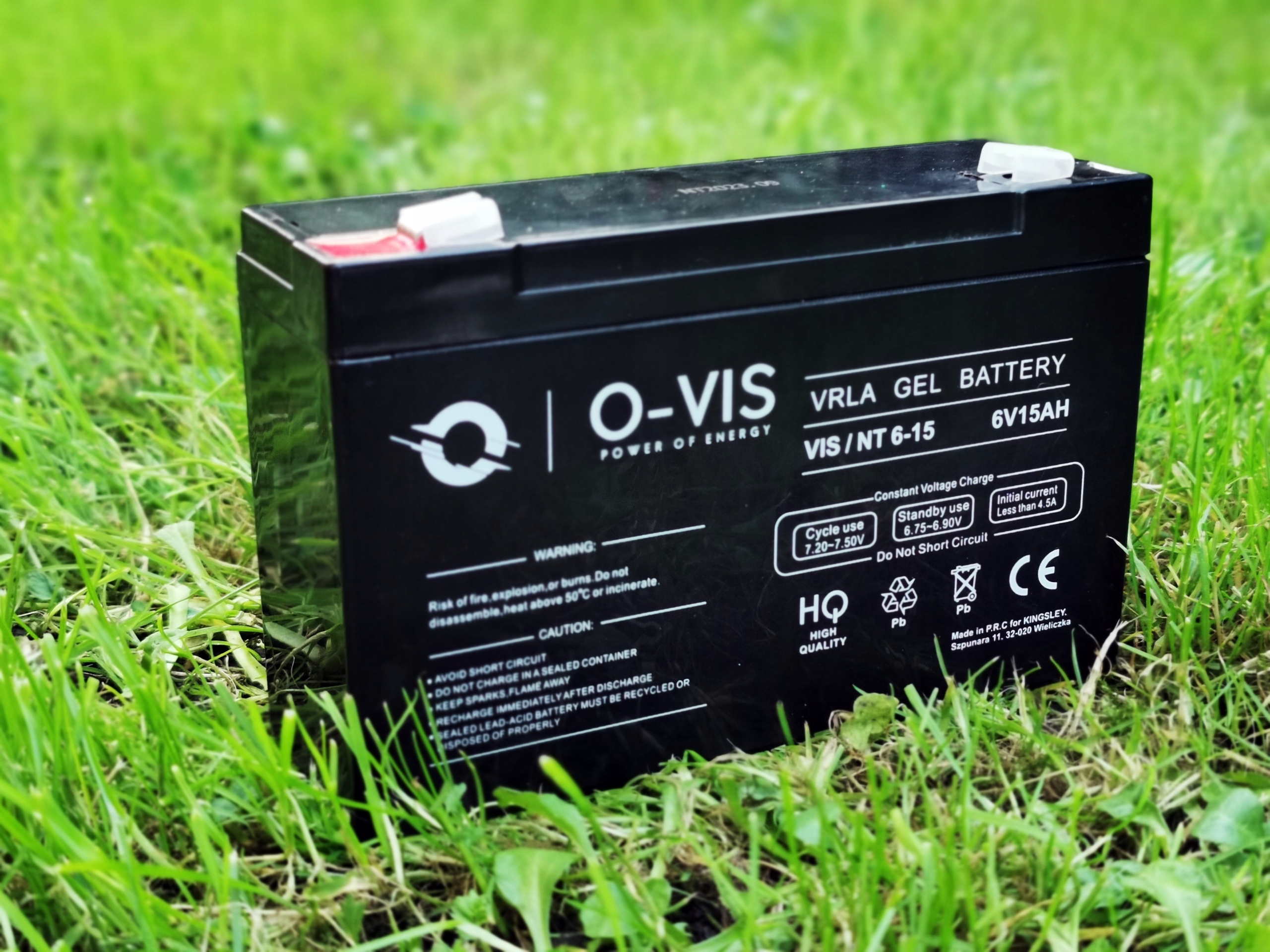 Akumulator Żelowy 6V 15AH Bezobsługowy MOCNY ALARM UPS GEL ZABAWKI OVIS WAG Producent części Inny