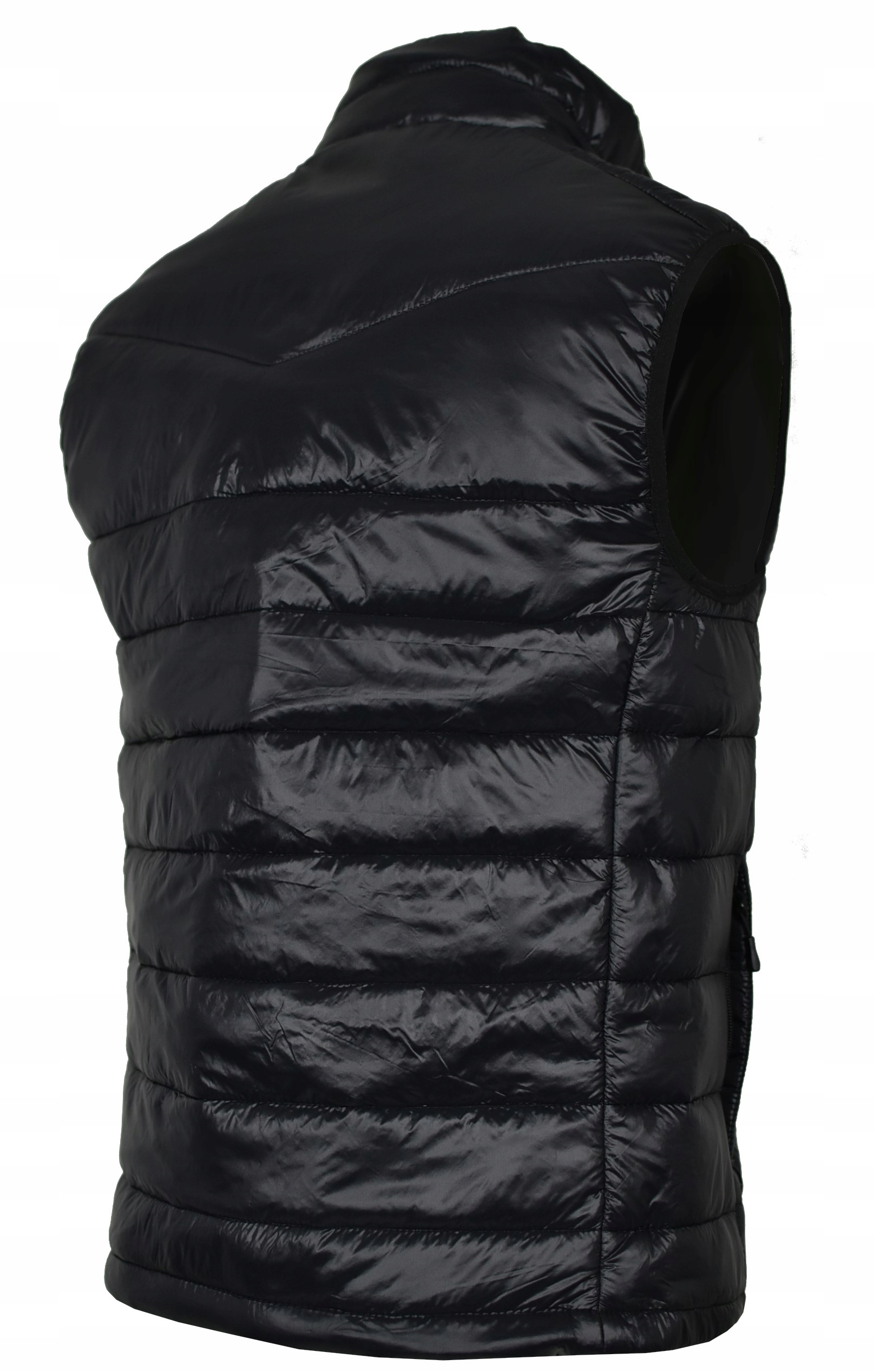 5XL-BEZRĘKAWNIK MĘSKI KAMIZELKA CZARNA M30 Zapięcie zamek