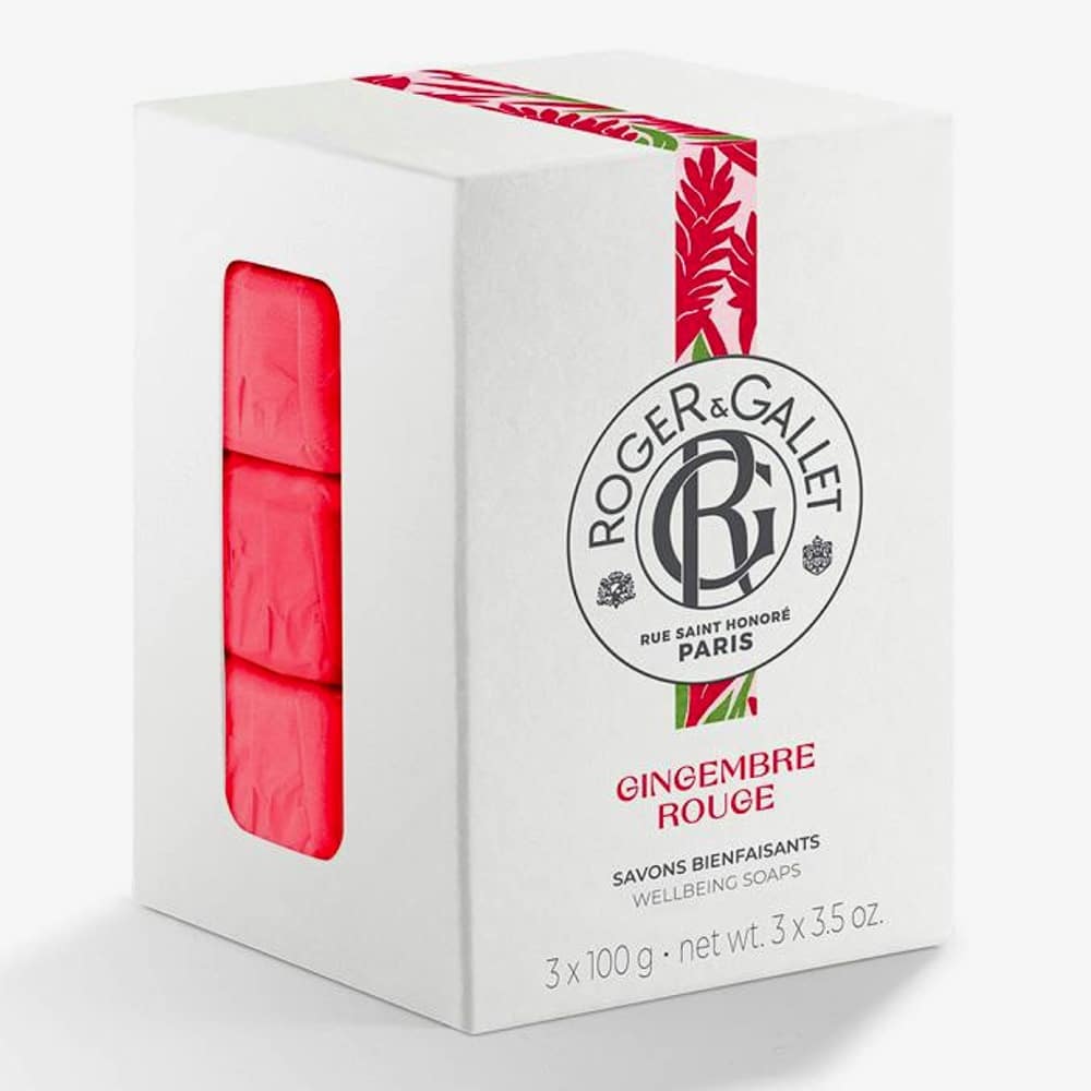 Set Trio, Roger & Gallet, Gingembre Rouge, Soap Bar