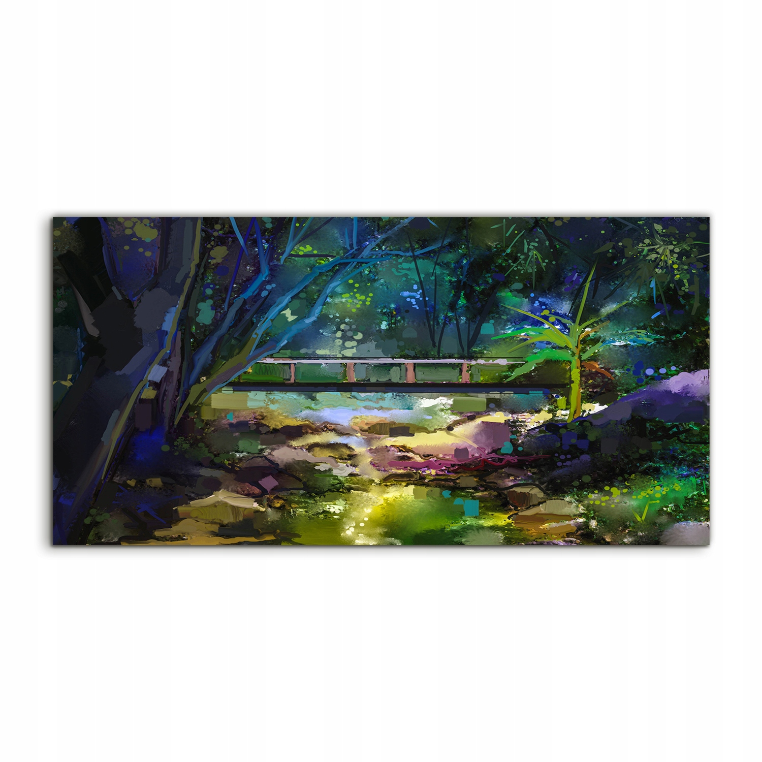 Fotoobraz 140x70 Závesný most Zátoka Krajina