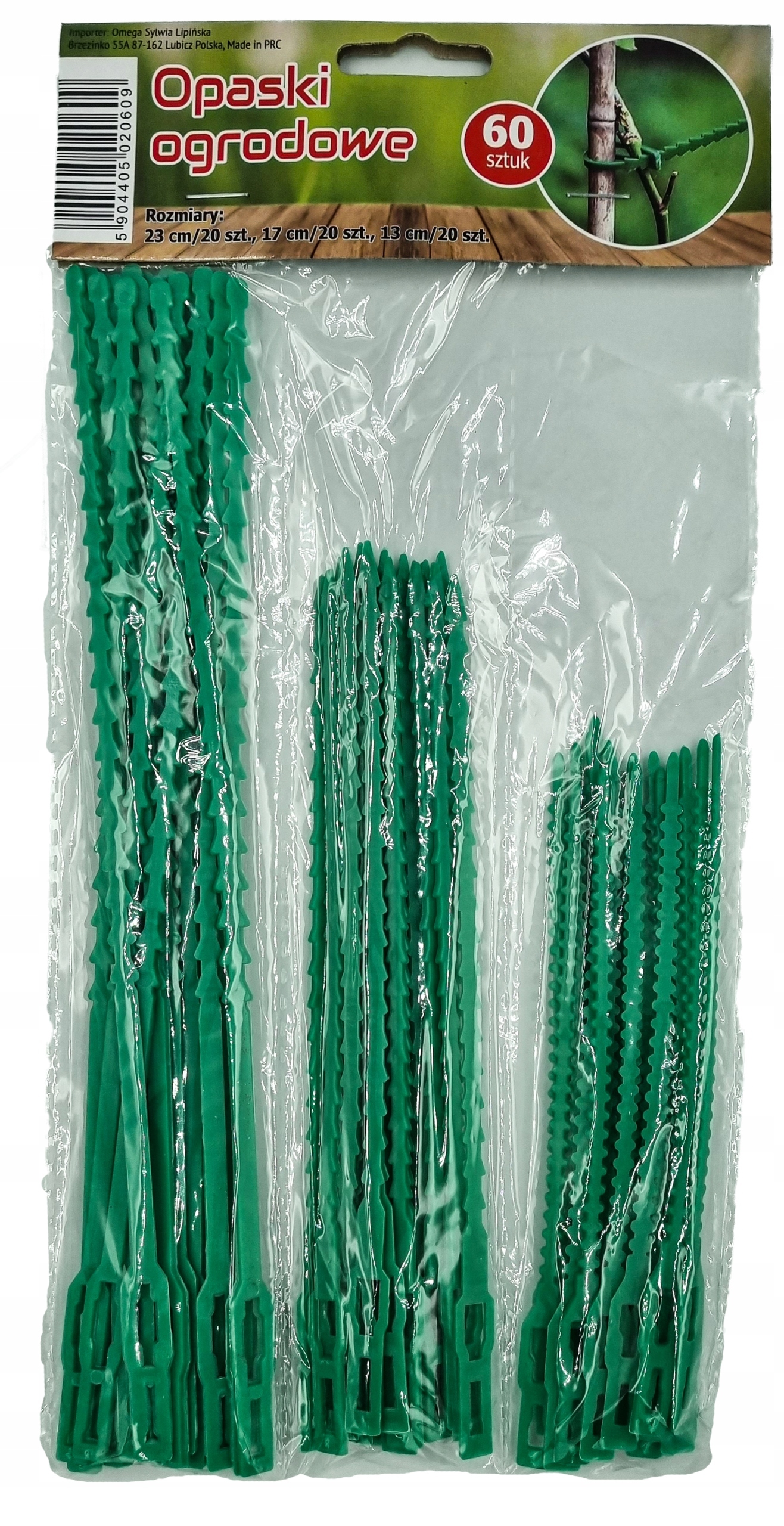 OPASKI SPINKI TRYTKI OGRODOWE DO ROŚLIN ZESTAW 60szt.