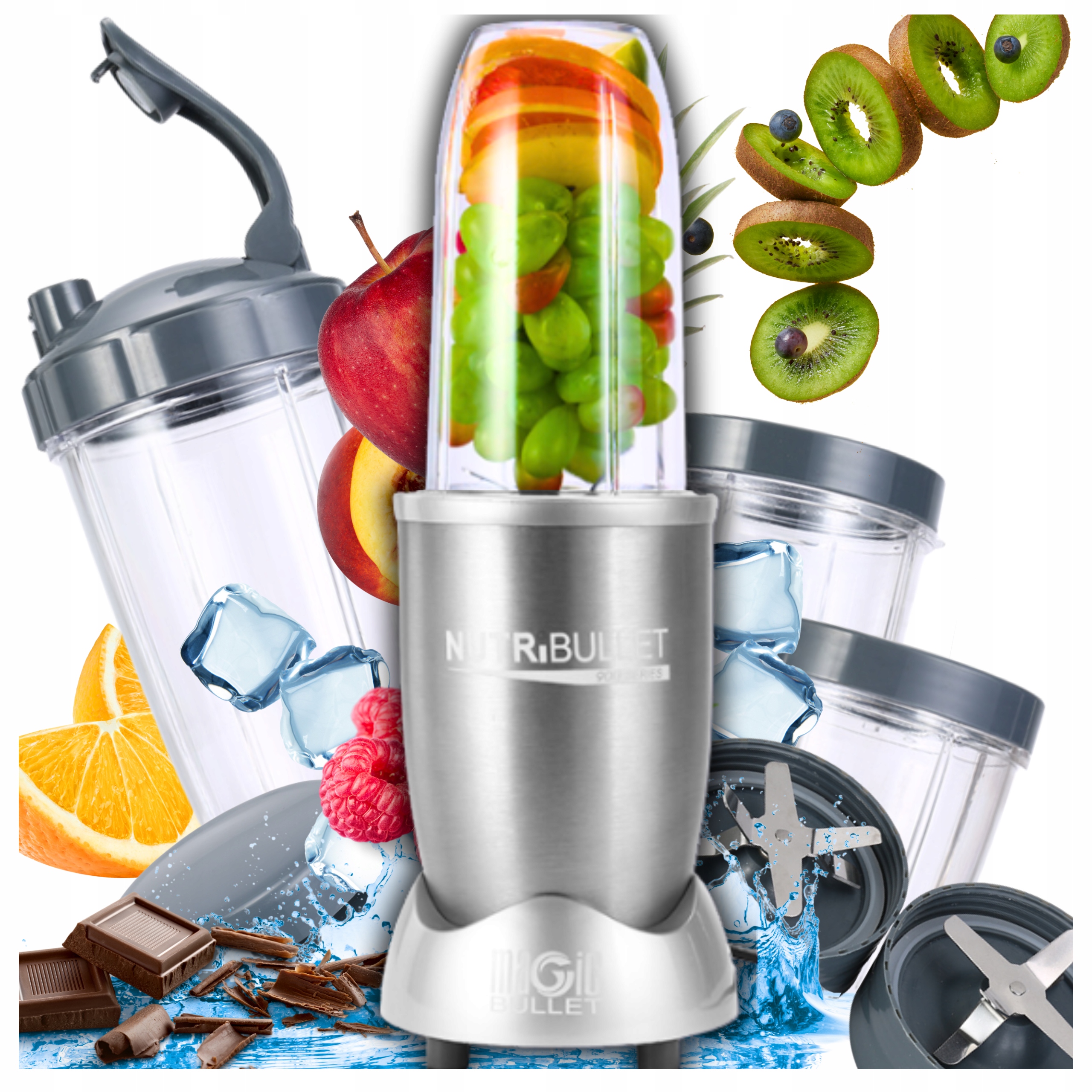 Kalichový Mixér Smoothie Velký Džus zeleniny ovoce koktejlů Drtí Led
