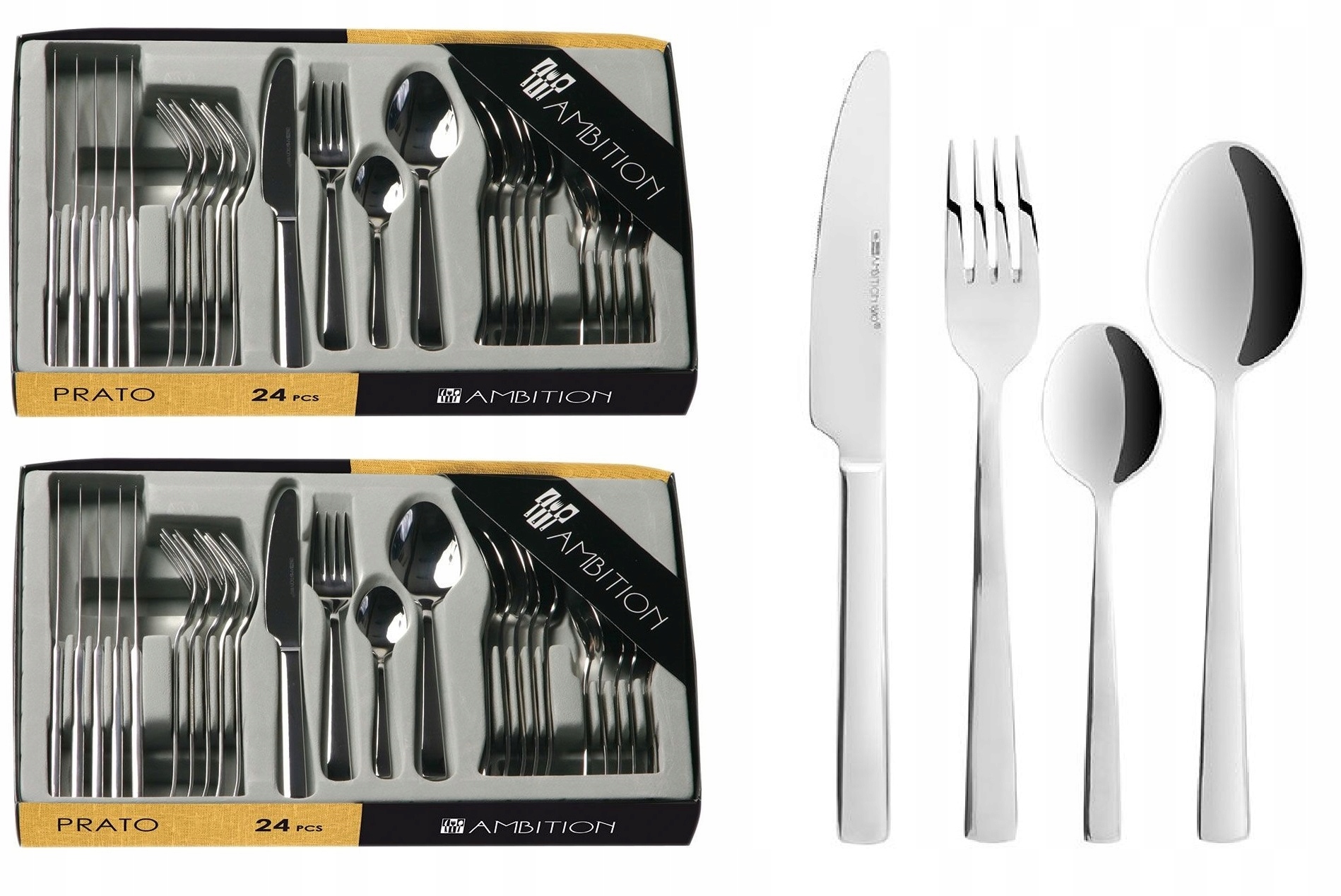 

Ambition Prato Komplet Sztućców 48 szt na 12 osób