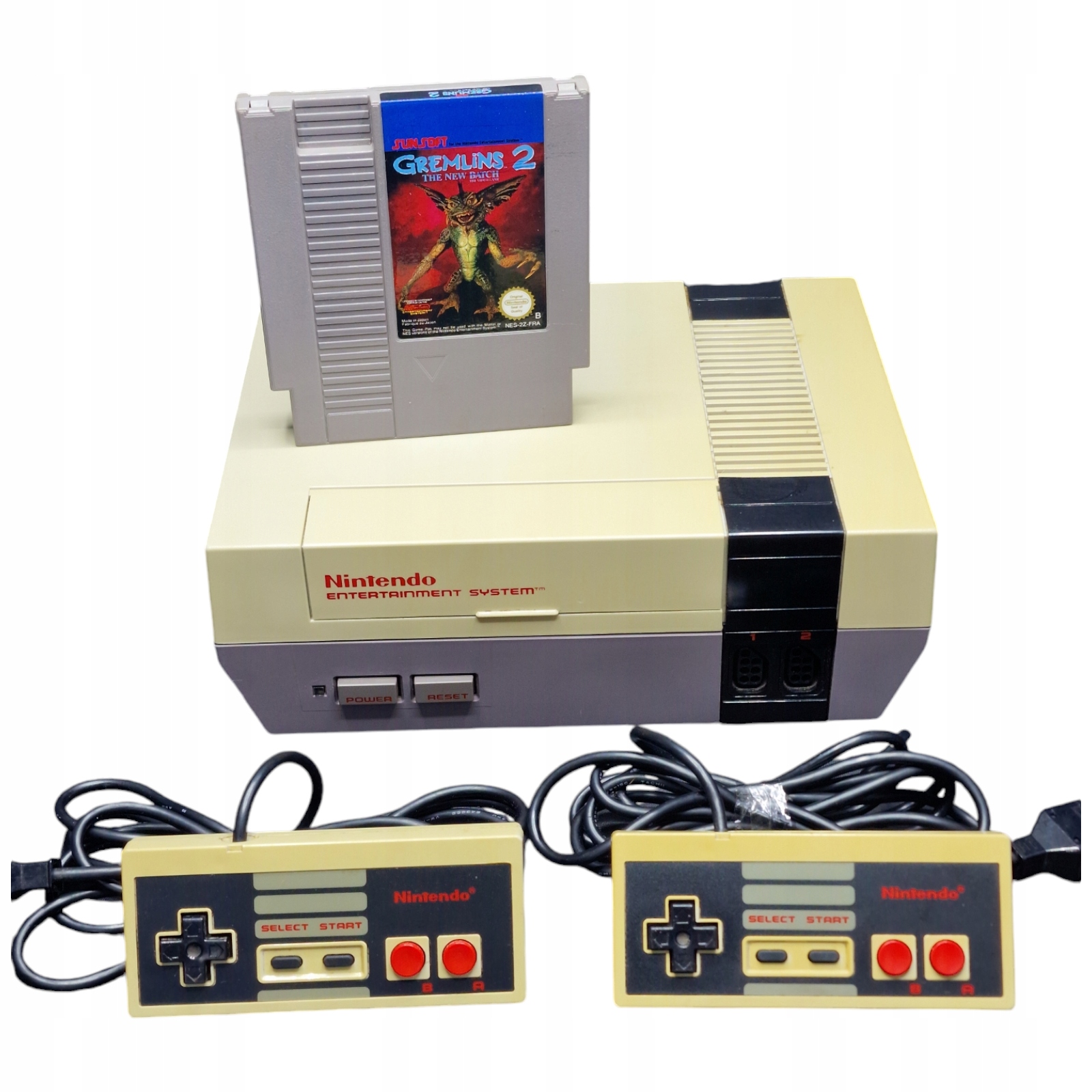 Retro Konsola NINTENDO ENTERTAINMENT SYSTEM / Zestaw 2 pady i Gremlins 2