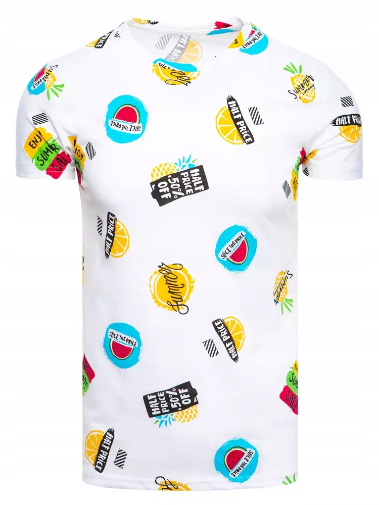 

T-shirt Męski Koszulka Z Nadrukiem roz. M