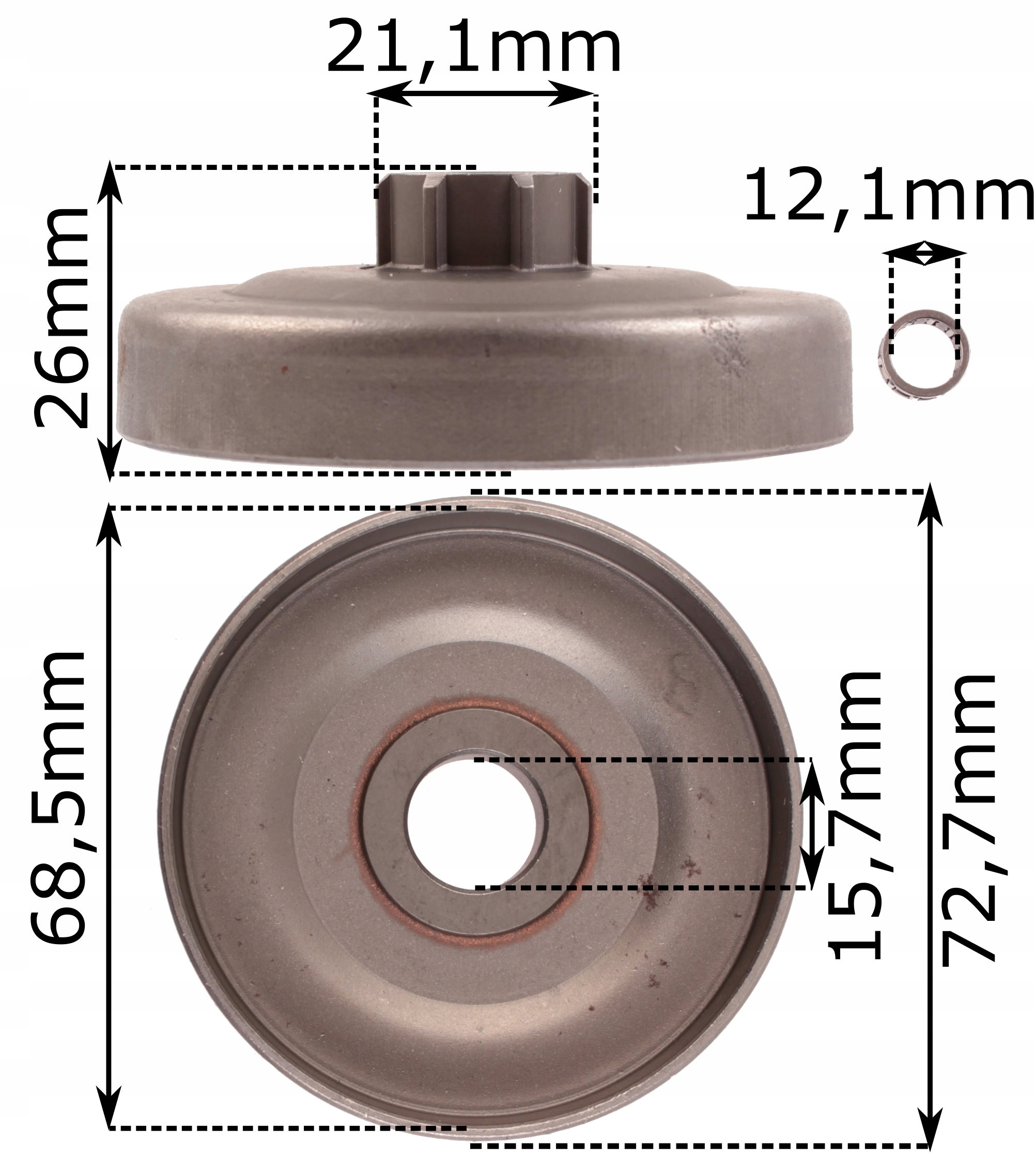 BĘBEN KOSZ SPRZĘGŁA HUSQVARNA 340 345 350 445 450 Rodzaj bęben