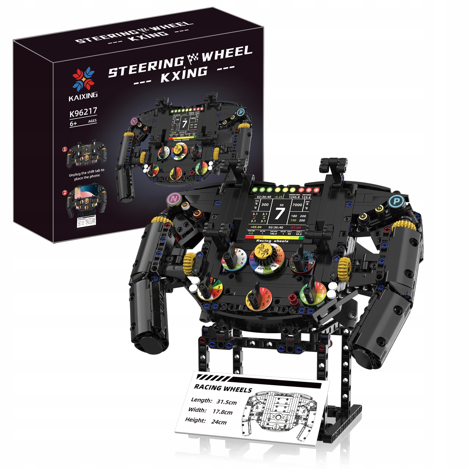 Klocki Kierownica Model Formuła F1 Racing Symulator