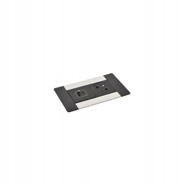 Zásuvka 2P+Z/USB Metal Legrand 654776