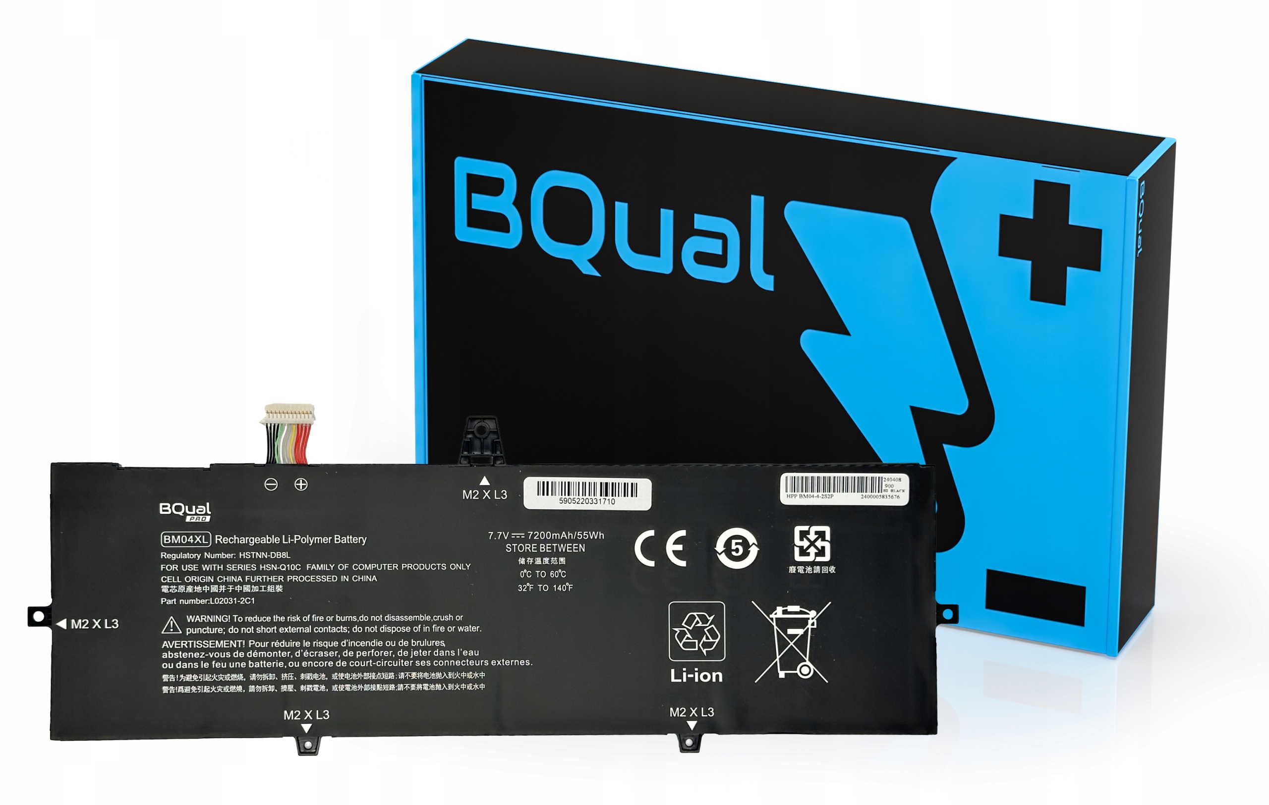 Baterie BQual BM04XL pro Hp EliteBook x360 1030 G3 G4 HSTNN-UB7L