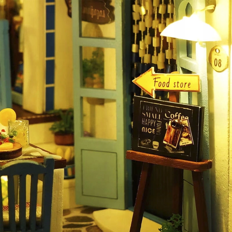 Book nook miniatiūrinis namelis „jūros brizas“ su LED apšvietimu modelis 315 nuotrauka 11