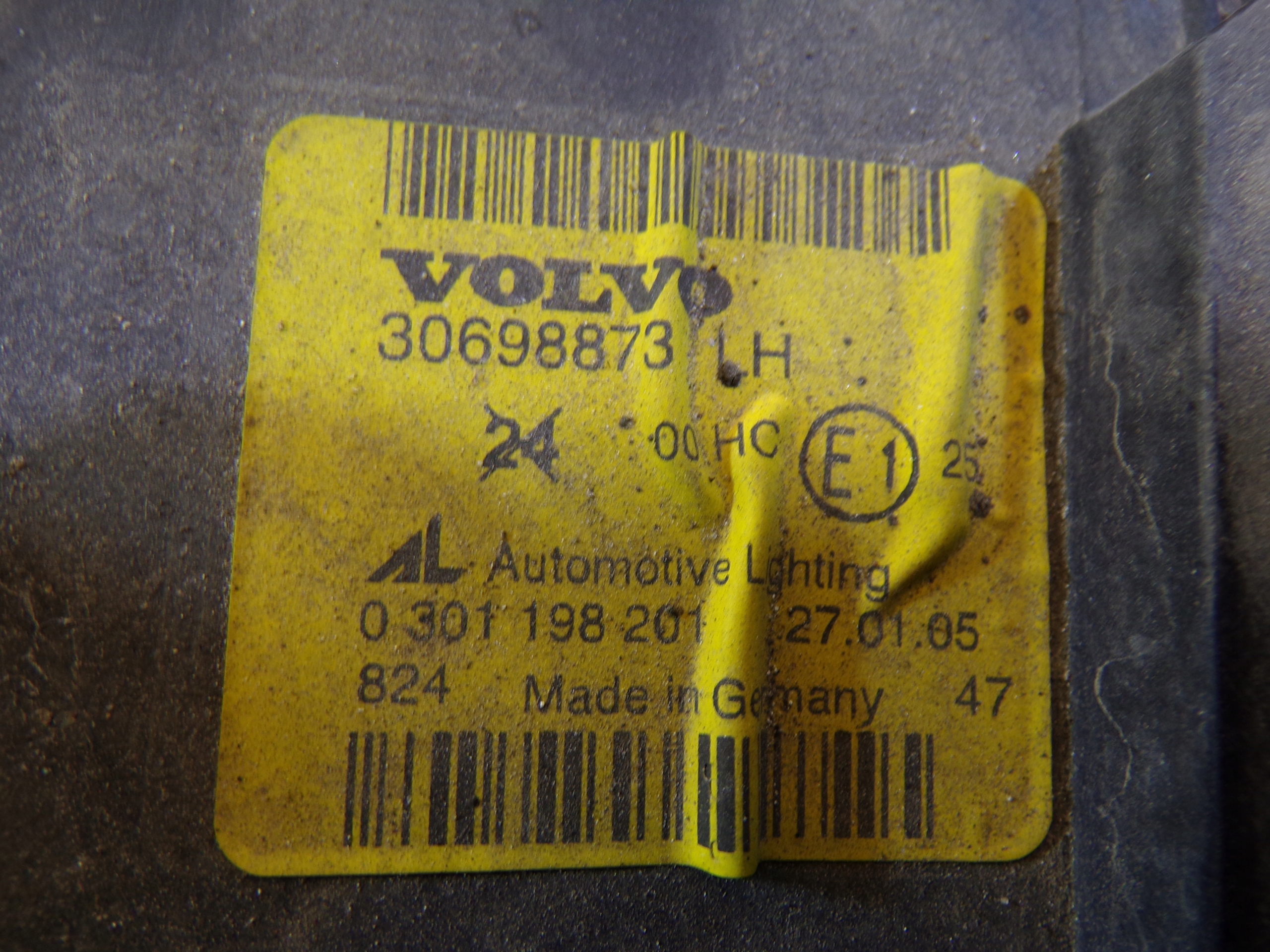 light front front left VOLVO S40 2 II lens (0)
