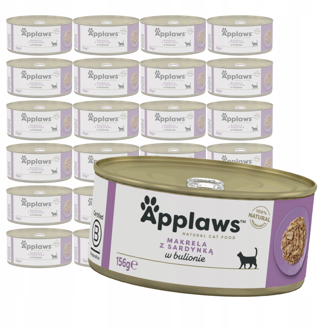 Levně Applaws Cat Mokré Krmivo Pro Kočky 24x156 g Makrela se sardinkou v vývaru