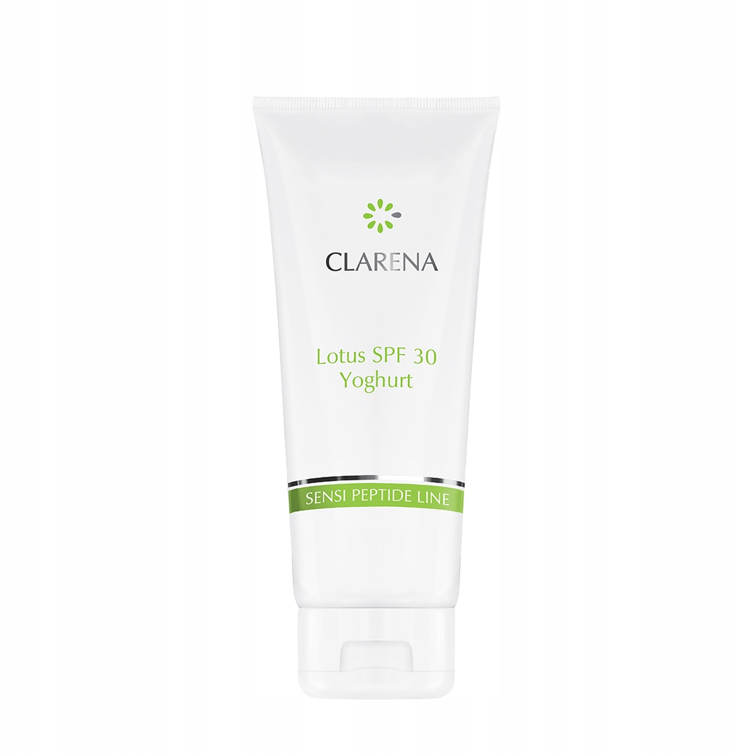 Krem ochrona Uv do twarzy Clarena Lotus SPF30 Yoghurt na dzień 100 ml