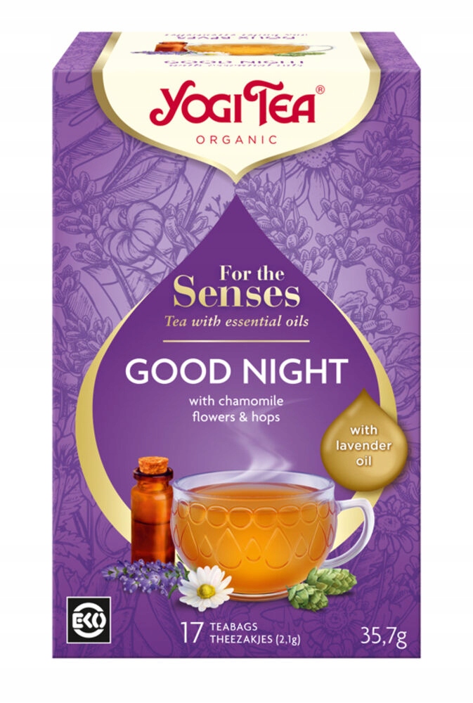Levně Yogi Tea Bio bylinný čaj na dobrou noc Relaxační spánek 17 sáčků