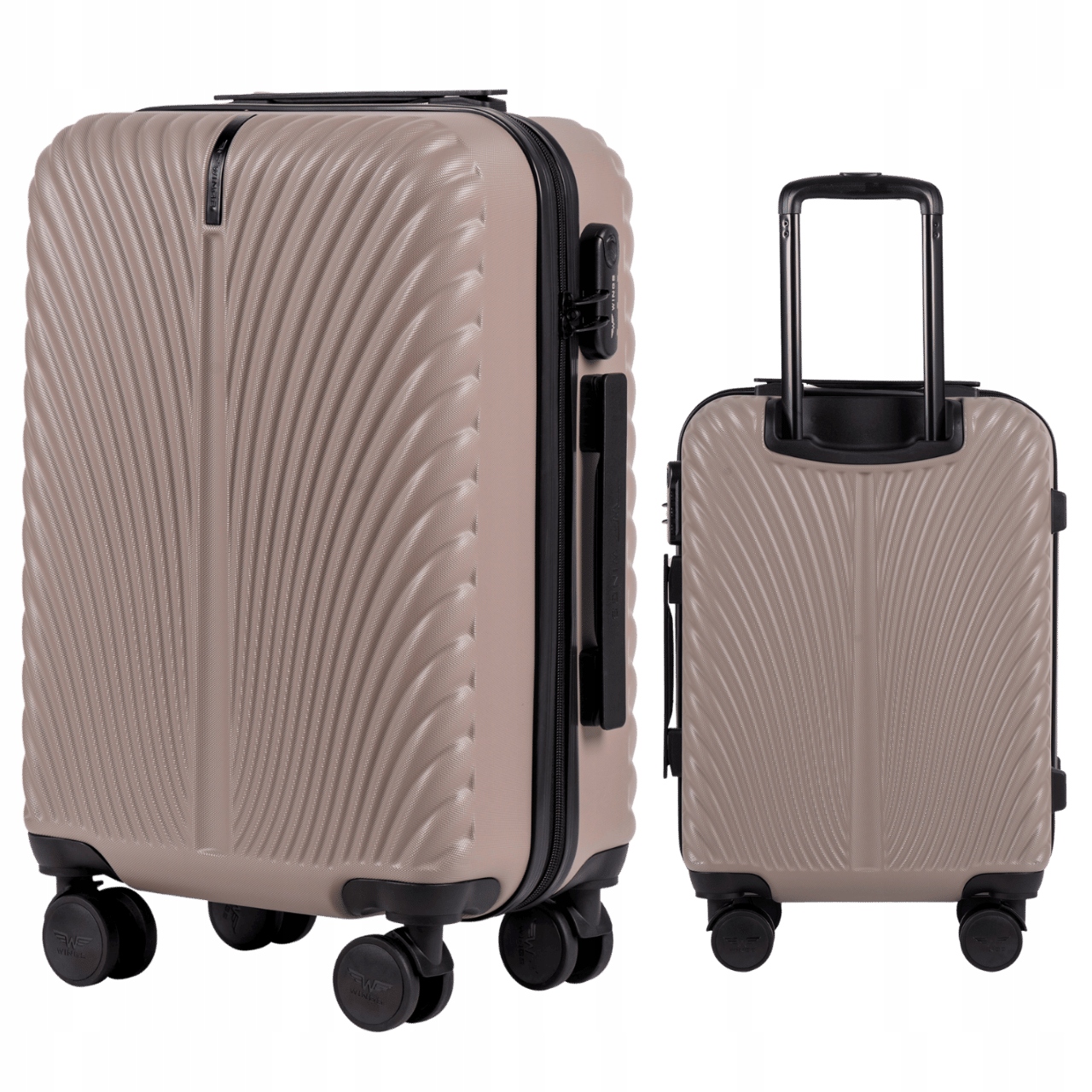 Kabinový kufr Wings malý Příruční zavazadlo na 4 kolečkách s kódovým zámkem