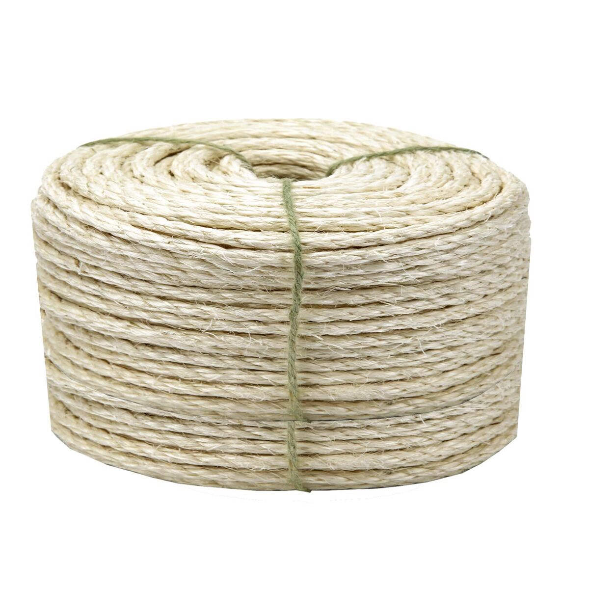 Sisalové lano 6 mm x 100 m. Silné, přírodní, dekorativní. Na škrabadlo!