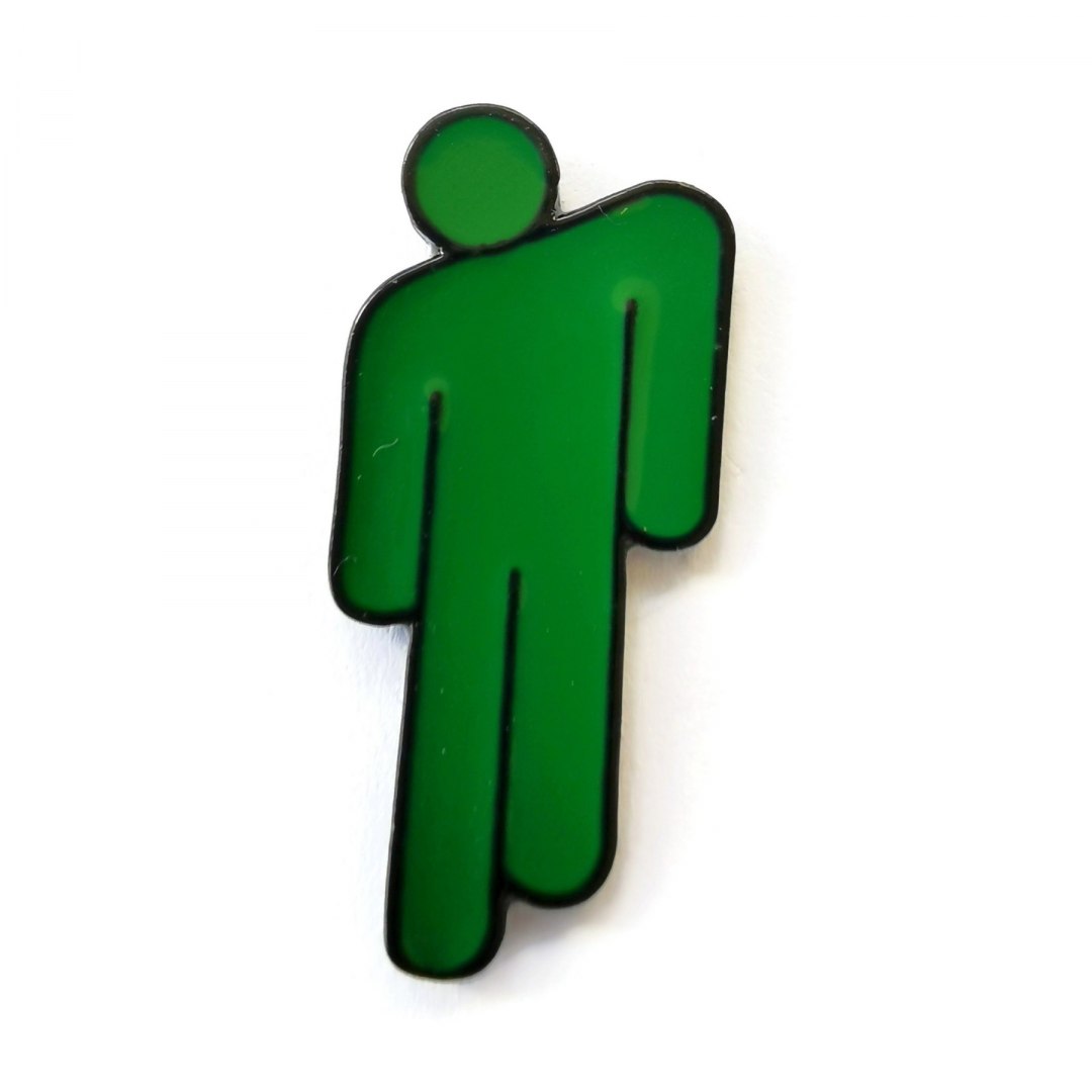 

Przypinka Billie Eilish Symbol Zielony Buton Metal