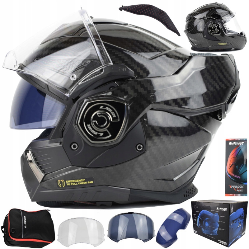 Prilba LS2 FF901 Advant X Carbon Solid 3XL