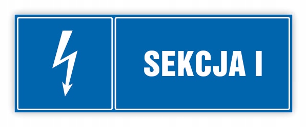 TABLICZKA BHP 30X10 SEKCJA I