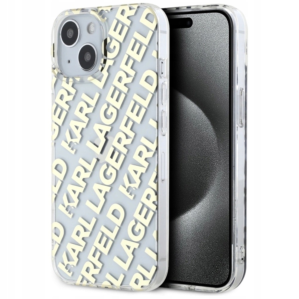 Etui Karl Lagerfeld IML Fullover Logo na iPhone 15 14 13 złote